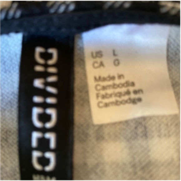 Divided BLU/WHT Check Tank Dress, L. Spring Sale - Picture 3 of 3